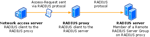 RADIUS clients and servers